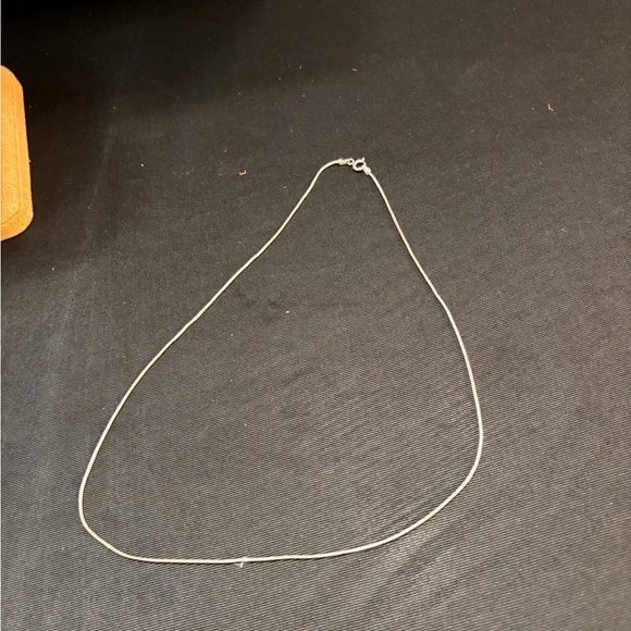 Sleek Sterling Silver Snake Chain Necklace - Picture 3 of 12